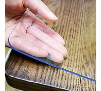 LovePads Clear Table Cover Protector 39 x 79 Inch, 1.5mm Thick Plastic Table Cover, Table Protector for Dining Room Table, Waterproof Vinyl Tablecloth Table Pad Mat for Kitchen, Dresser, Writing Desk