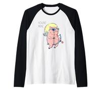 Lover Cherub, Cupids Arrow Cute Pig, Cute Cupid Pig Mine Raglan Baseball Tee