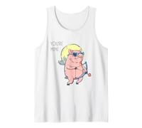 Lover Cherub, Cupids Arrow Cute Pig, Cute Cupid Pig Mine Tank Top