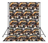Lover Dog Paw Printed Photography Backdrop, Photo Booth Backdrop For Photoshoot With Rod Pocket For Studio, Family Photos, Video Recording & Event Decor - 5x7ft