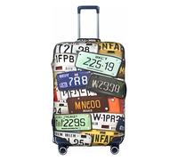 Lover Dog Paw Travel Box Protective Cover,Suitcase Cover,Travel Luggage Cover,Suitcase Protector Fits 18-32 In, License Plate, S