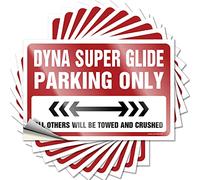 Lover Lettering Sticker, Cool Room Stuff Water Dyna Super Glide Parking Only | Funny Quote Narrow Decals(6X9CM)