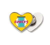 Lover Love The Only Romance Heart Metal Pin Brooch Clip Love