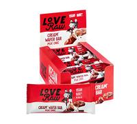 LoveRaw Cre&m® Wafer Bars | Vegan | Milk Chocolate | Chocolate Hamper | Vegan Chocolate Bar with No Palm Oil | Made in the UK | Variety Pack | (12 x 45g)