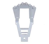 lovermusic 107x55x70mm Silver Alloy Archtop Jazz Guitar Tailpiece Bridge 6 String