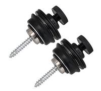 lovermusic 2 x Black Plating Strap locks Straplock Safety For Guitar Bass