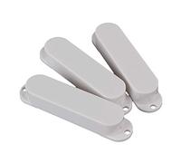 lovermusic 3pcs 82x18x13.5mm White Plastic Closed Shell Guitar Single Coil Pickup Cover