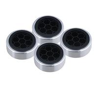 lovermusic 4x Anti Vibration CD Player Speaker Isolation Feet Pad 6.1CM Dia Silver