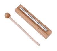 Lovermusic 5.67 Inch Metal Rod Single Tone Hand Chime with Mallet Percussion Instrument for Classrooms