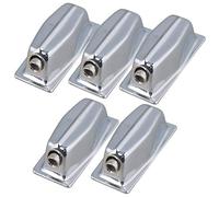 lovermusic 5pcs 5.8x2cm Silver Single End Tom Drum Lugs without Mounting Screws