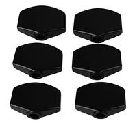 lovermusic 6 x Black Alloy Guitar Tuner Machine Head Square Tuning Pegs Key Buttons