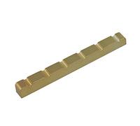 lovermusic Golden Stainless Steel 6string Guitar Nut for Electric Guitar 42.2x3.8mm