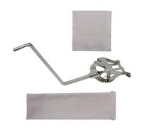 lovermusic Lovermusic Silver Round Socket Sax Clamp-On Clip Holder Lyre Replacement for Alto Tenor Saxophone