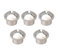 Lovermusic Silver Nickel-Plated Metal Piccolo Head Joint Crown Headjoint Cap Pack of 5