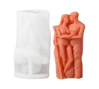 Lovers Candle Mold - 3D Hugging Lovers Molds, Valentine's Day Silicone Molds, Body Hug Silicone Candle Mould | Hugging Couple Candles Silicones Mold for Candles Making Homemade Soap Clay Craft Plaster