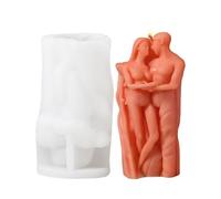 Lovers Candle Mold - Embracing Pair Fondant Cake Plaster Epoxy Resin Mold, 3D Silhouette Valentine's Day Silicone Tool | DIY Handmade Craft Accessory For Making Candle Soap