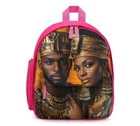 Lovers Couple Ancient King Queen Print Mini Backpack Cute Small Travel Daypack Purse with Adjustable Straps for Women Men