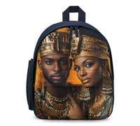 Lovers Couple Ancient King Queen Print Mini Backpack Cute Small Travel Daypack Purse with Adjustable Straps for Women Men