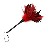 Lovers Feather Whip Whole Body Massage Sex Slave Role Play Flirting BDSM Spanking Binding Passion Game Sex Toy Props Red Black One Size