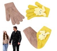 Lovers Gloves, Couples Mittens, Holding Hands Gloves, Warm And Material Unique Design, Touch Screen Couple Lovers Winter Thicken Warm Glove, Variety Of Colors Unisex Design Easy To Wear
