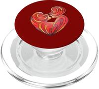 Lovers Kiss And Their Bodies Form A Love Heart PopSockets PopGrip for MagSafe