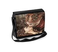 Lovers Kiss Messenger Bag, Gothic Alternative Fashion Shoulder Bag Dark Fantasy Art by Victoria Fances