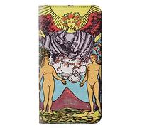 Lovers Tarot Card PU Leather Flip Case Cover For OnePlus 6T