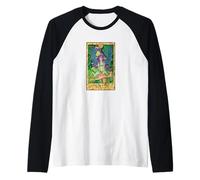 Lovers Tarot Card Succubus Dark Fantasy Occult Psychic Gift Raglan Baseball Tee