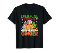 Loves A Ginger Christmas Three Santa Elf Gingerbread Baker T-Shirt