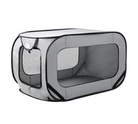 Love's cabin 31.5in Portable Large Dog Bed - Pop Up Dog Kennel, Indoor Outdoor Crate for Pets, Portable Car Seat Kennel, Cat Bed Collection, Grey