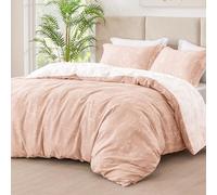 Love's cabin Dusty Rose Pink King Size Comforter Set - King Comforter Set, 3 Pieces Cute Floral Bedding Sets for All Seasons,1 Soft Reversible Botanical Flowers Comforter and 2 Pillow Shams