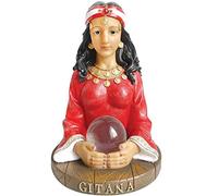 Love's Gift 6 Inch Gitana Statue Gitana Statue Figurine Psychic Fortune Teller Gypsy Gitana Red, Blue, Gold, Pink, Brown, Black
