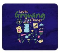 Loves Growing Things Gardening Plants Flowers Mouse Mat Pad 24cm x 19cm