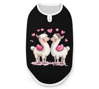 Loves Llamas Dog Shirts Pullover Pet Vest T-shirts for Small Medium Dogs & Cats