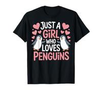Loves Penguins Just A Girl Who Loves Penguins Bird Magician T-Shirt