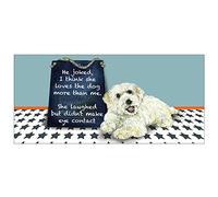 Loves The Dog More Little Dog Laughed Greeting Card Blank Inside Any Occasion GS30