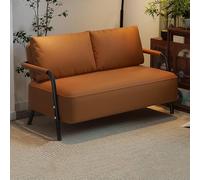 Loveseat Sofa, Faux Leather Couch, Modern Deep Seat Design, Waterproof Mid Century Modern Decor for Living Room Office Bedroom