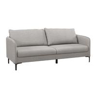 Loveseat Sofa Upholstered Couch with Armrest & Sturdy Metal Legs Grey