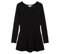Loveshackfancy Lavender Pointelle Knit Mini Dress - Black - S (UK8-10 / S)