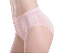 LoveSilk Women's 100% Pure Silk Knitted Knickers Panties Rose Pink Size L