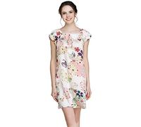 LoveSilk Women's 100% Pure Silk Sleepwear Dress Nightgown pattern 2 Size L