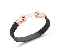LoveSnap Mindfulness Bracelet - 100% Silicone Rubber Band with Rose Gold Closure, Cognitive Behavioral Therapy Tool for Positive Thinking, 5 Shade Rubber Bands Anxiety Relief Wear for Mental Wellness