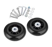 Lovetao Luggage Suitcase Wheels Replacement Kit 78x24mm/3.07"x0.94" w/ABEC 608zz Inline Outdoor Skate Replacement Wheels, One Set of (2) Wheels (OD:78 W:24 ID:6 Axles:35&40)