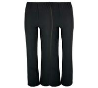 Lovetoenvy Ladies Pack of 2 Nurse Work Carer Stretch Elasticated Bootleg Trousers Black Size 14