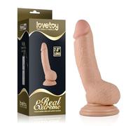 LoveToy 7" Real Extreme Realistic Dildo | Realistic Dildo with Suction Cup Base