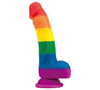 Lovetoy Prider - Realistic Silicone Dildo - 19cm (Rainbow)