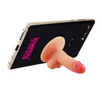 Lovetoy - Suction Cup Phone Holder - Mini Dildo (Natural)