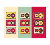 LOVETRENDS 1000pc Pop Art Cassette Jigsaw Puzzle - 69cm x 51cm, Multicoloured, Cardboard, Intermediate Skill Level, All Ages