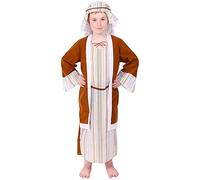 LOVETRENDS Child’s Christmas Shepherd Costume - Nativity Fancy Dress Outfit for Kids - Includes Traditional Tunic, Headpiece & Waist Tie - Perfect for School Plays & Christmas Pageants