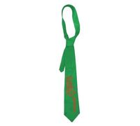 LOVETRENDS Kiss All The Time Disco Occasionally Satin Necktie - Pop Star Tour Inspired Statement Slogan Tie for Adults - Y2K Concert Party Fancy Dress Accessory - 58cm Trendy Costume Neck Tie
